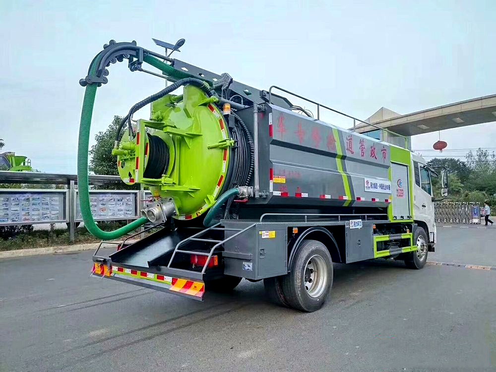 國六【水4方/污10方】東風天錦 清洗吸污車